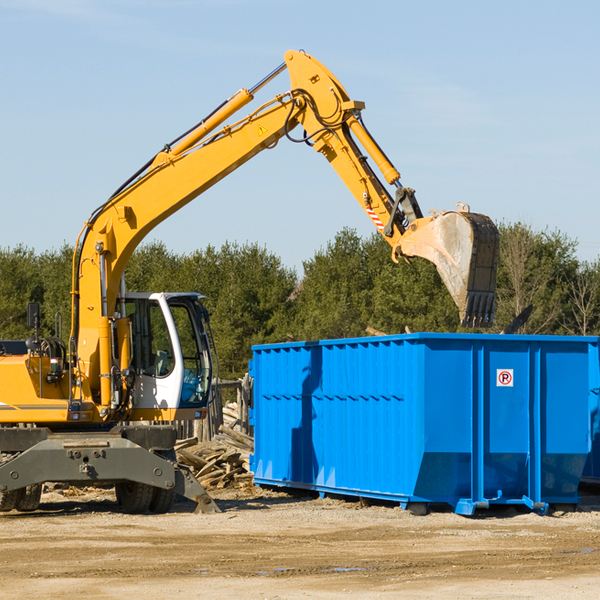 can i choose the location where the residential dumpster will be placed in Fruitville Florida